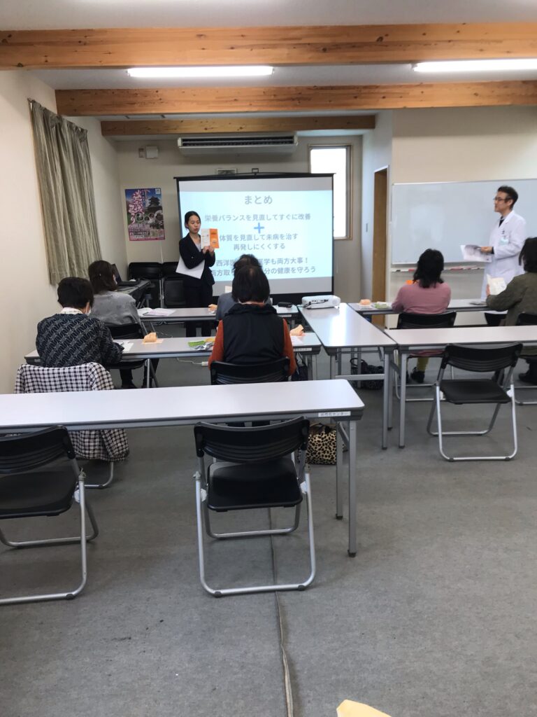 Lecture by lecturer Maho Hikino, Iskra Sangyo registered dietitian